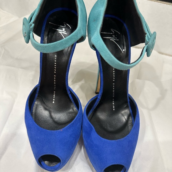 Giuseppe zanotti sharon blue platform sz 6 - Picture 2 of 16